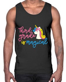 Third Grade Is Magical 963#- third grade- Cotton Tank