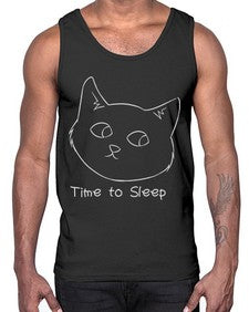 Time to Sleep- cats- Cotton Tank