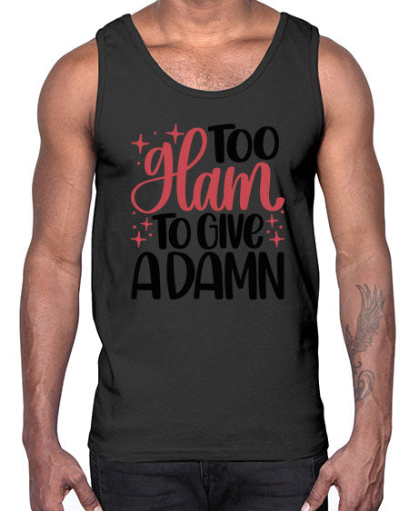 Too Glam To Give A Damn Style 9#-makeup Cotton Tank