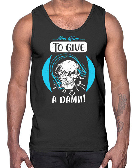 Too glam to give a damn Style 176#-makeup Cotton Tank