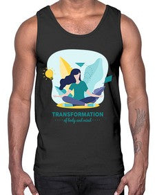 Transformation of Body and Mind 587#- yoga- Cotton Tank
