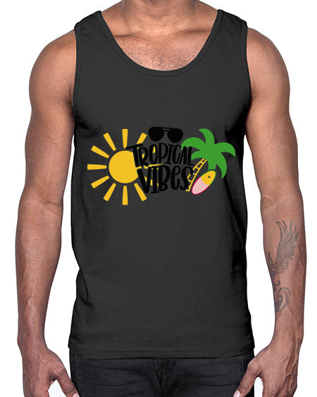 Tropical Vibes Style 9#- summer- Cotton Tank