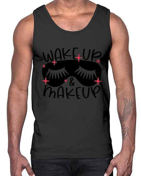 Wake Up Makeup Style 8#-makeup Cotton Tank
