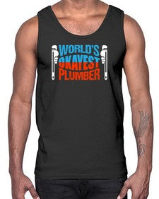 Worlds okayest plumber1665#- plumber- Cotton Tank