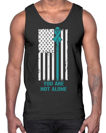 You Are Not Alone PTSD 1#- PTSD- Cotton Tank