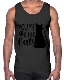You Me The Cat Style 110#- cats- Cotton Tank