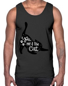 You Me The Cat Style 111#- cats- Cotton Tank