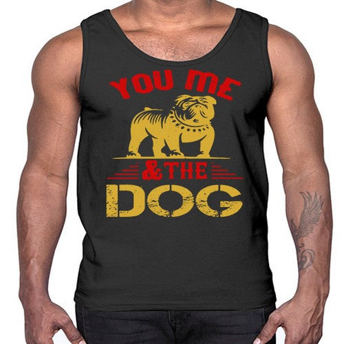 You Me The Dog Style 140#- dogs- Cotton Tank