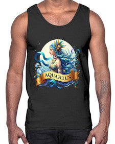 aquarius 84#- aquarius- Cotton Tank