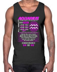 aquarius 86#- aquarius- Cotton Tank