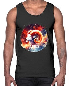 aries 128#- aries- Cotton Tank