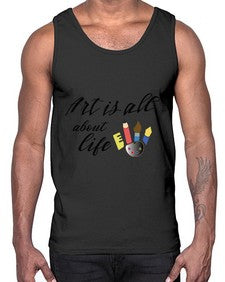 art is life 241#- art pop art- Cotton Tank