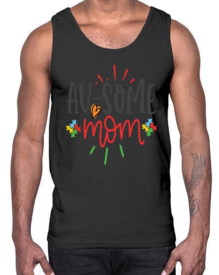 ausome mom Style 4#- autism- Cotton Tank