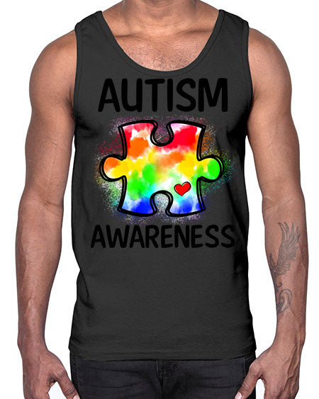 autism awareness- autism- Cotton Tank
