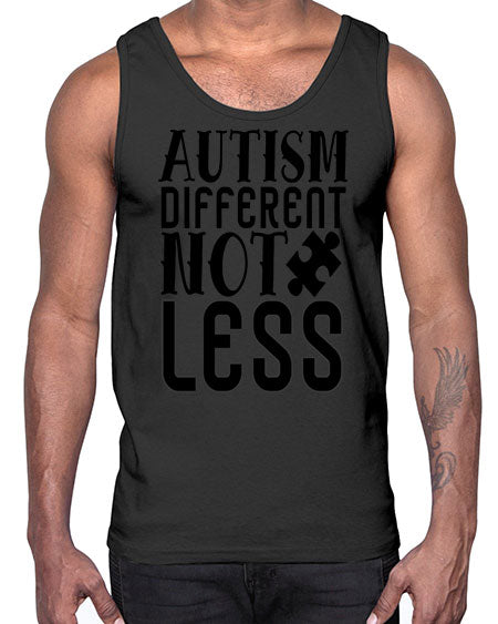autism different not less 5214#- autism- Cotton Tank