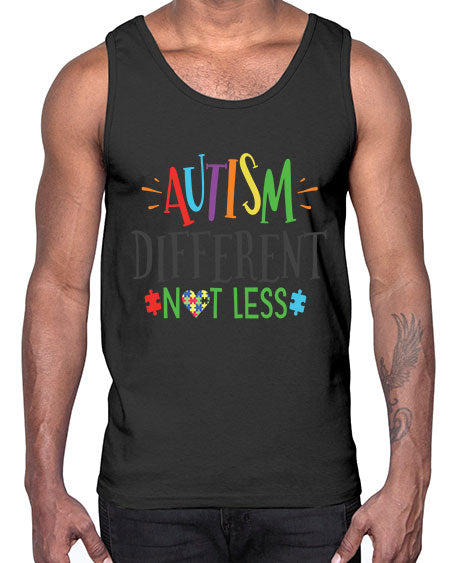 autism different not less Style 5#- autism- Cotton Tank