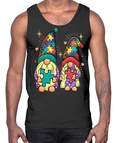 autism gnomes- autism- Cotton Tank