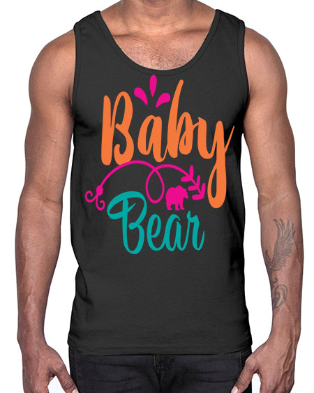 baby bear 11#- bears - animals- Cotton Tank