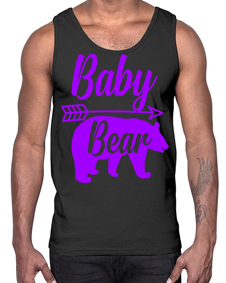 baby bear 13#- bears - animals- Cotton Tank