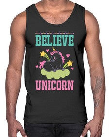 believe unicorn 45#- unicorn- Cotton Tank