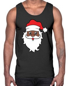 black santa 25#- black boys or men- Cotton Tank