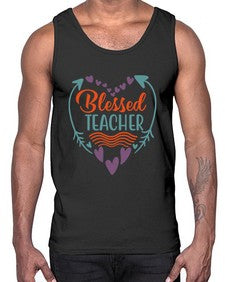 blessed teacherrr 634#- teacher- Cotton Tank