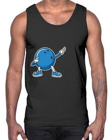 bowling ball dabbing bowling 276#- bowling- Cotton Tank