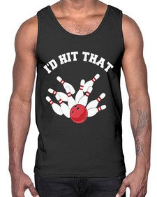 bowling id hit that 11#- bowling- Cotton Tank