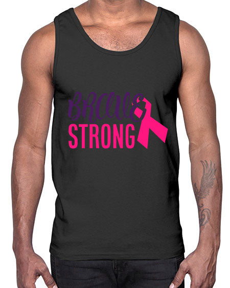 brave strong Style 15#- breast cancer- Cotton Tank