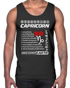 capricorn 207#- capricorn- Cotton Tank