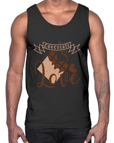chocolate love 96#- chocolate- Cotton Tank