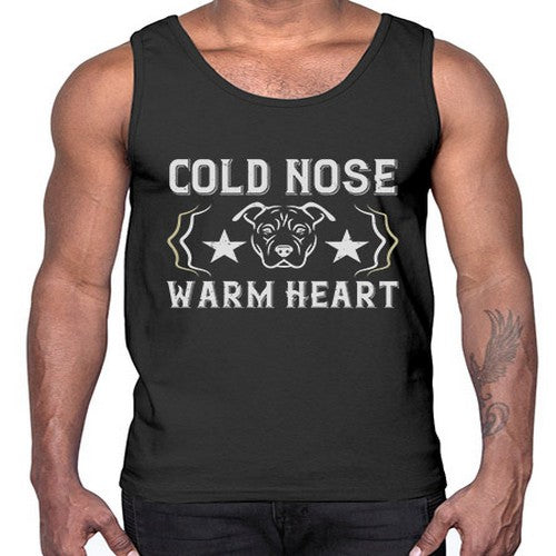 cold nose warm heart Style 48#- dogs- Cotton Tank