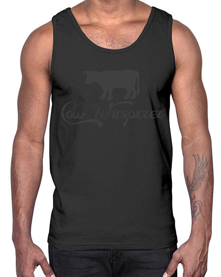 cow whisper- cow- Cotton Tank