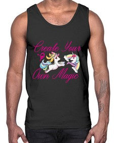 create your own magic 84#- unicorn- Cotton Tank