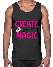 create your own magic 86#- unicorn- Cotton Tank