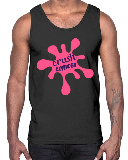 crush cancer Style 14#- breast cancer- Cotton Tank