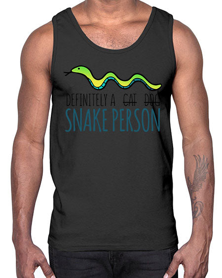 definitely a snake person- snake- Cotton Tank