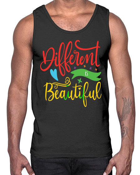 different is beautiful Style 11#- autism- Cotton Tank