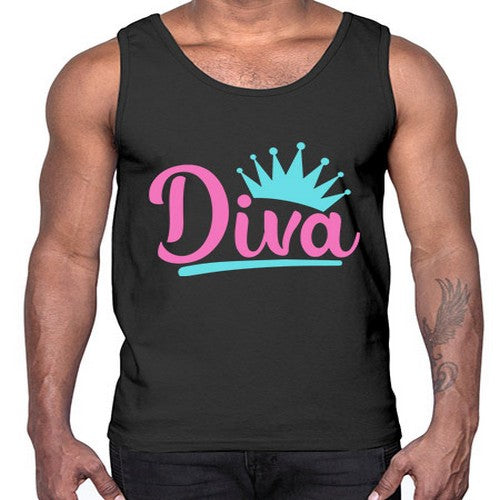 diva Style 121#- dogs- Cotton Tank