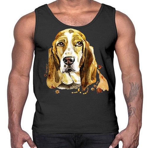dog 107#- dogs- Cotton Tank