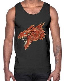 dragon 184#- dragon- Cotton Tank