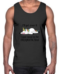 dramatic unicorn 96#- unicorn- Cotton Tank