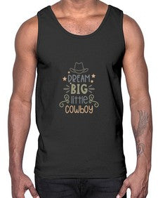 dream big little cowboy 408#- western- Cotton Tank