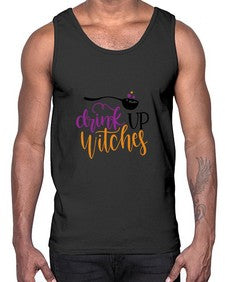 drink up witches 37#- witch- Cotton Tank