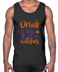 drink up witches 40#- witch- Cotton Tank