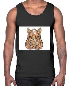 ethnic boar 417#- mandala- Cotton Tank