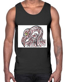 ethnic flamingo 423#- mandala- Cotton Tank