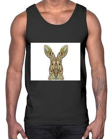 ethnic kangaroo 427#- mandala- Cotton Tank