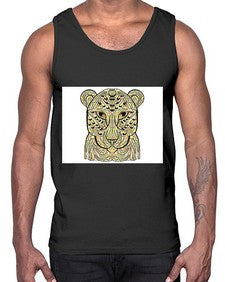 ethnic leopard 429#- mandala- Cotton Tank