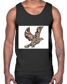 ethnic pigeon 437#- mandala- Cotton Tank